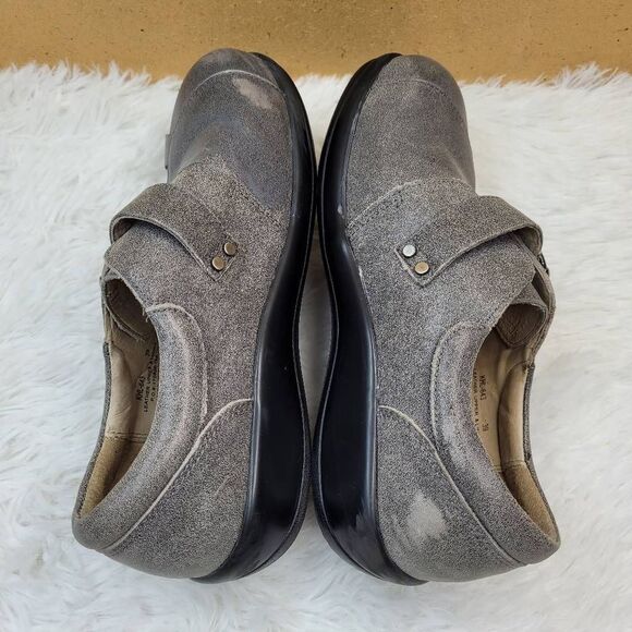 Alegria Khloe KHL-643 Gray Distressed Buckle Oxfords Women's US 9 EU 39 - Picture 6 of 12